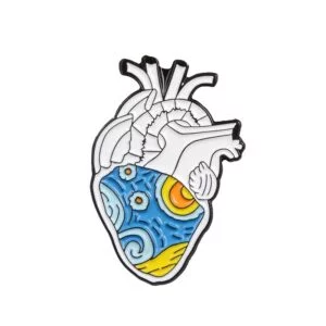 Starry heart ( Van Gogh ) pin