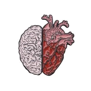 Brain & Heart pin