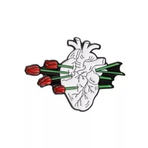 Rose Heart Pin