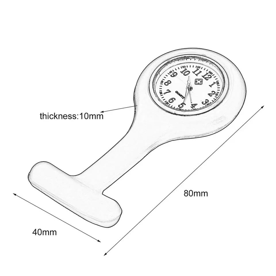 Clip on examination watch