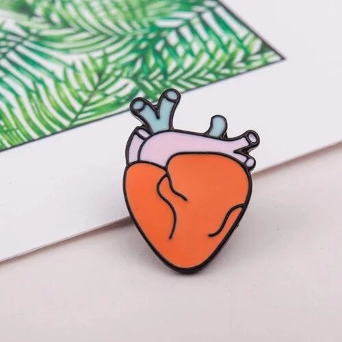 Anatomical heart pin