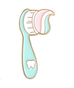 Happy Toothbrush Pin