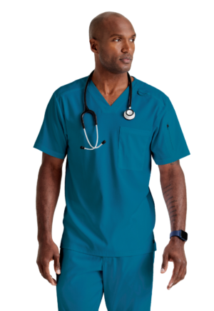 Grey‘s anatomy stretch men scrubs set - Bahama, Large (L)