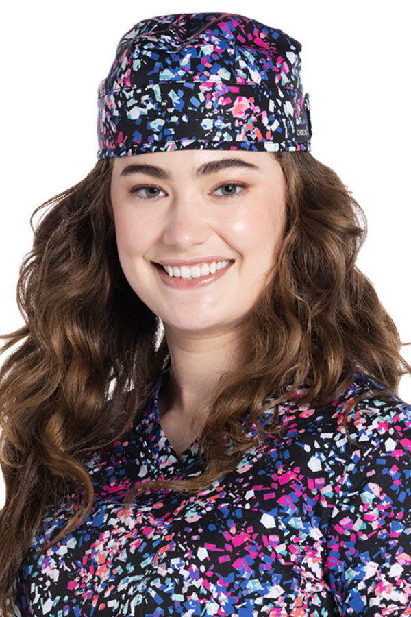 Unisex Print Scrub Hat in Crazy For Confetti