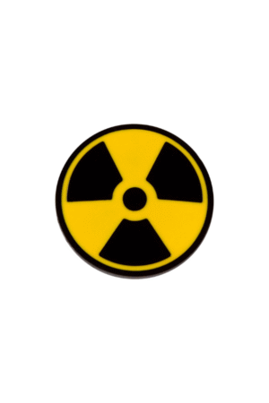 Radiological hazard pin