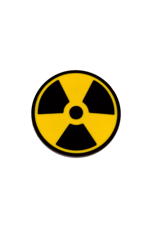 Radiological hazard pin