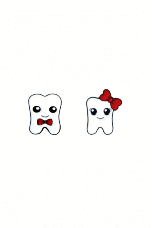 Mr. & Mrs. Tooth pin