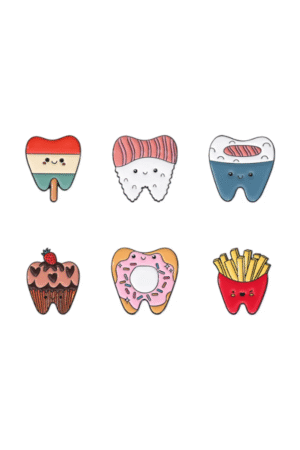 Foodies teeth pin pack