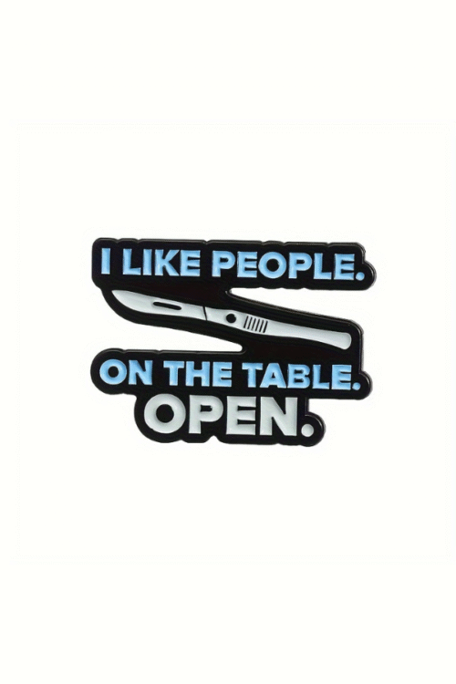 I like people on the table open pin