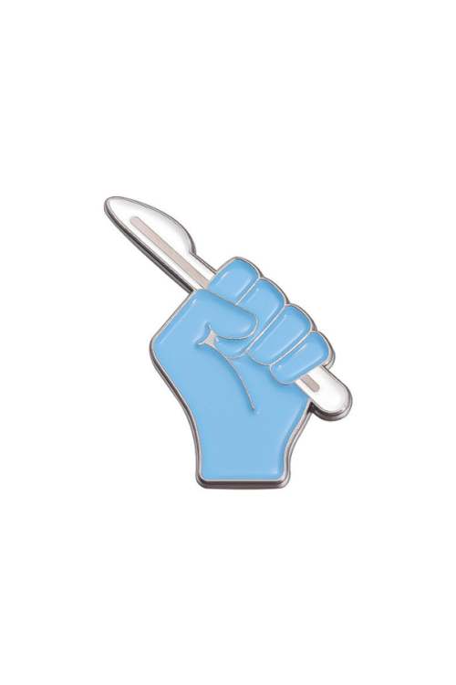 Scalpel hand pin