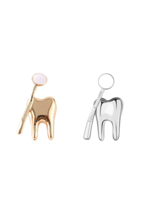 Dental mirror pin