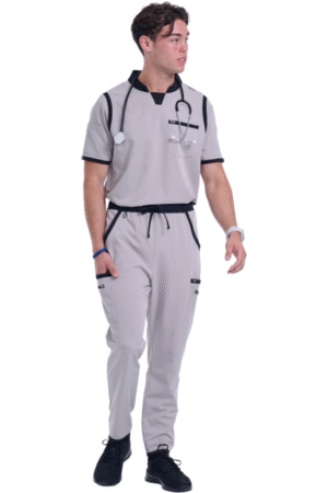 Tango Men Collar Neck & Straight Pant Scrub Set