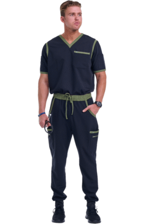Tango Men V Neck & Jogger Pant Scrub Set