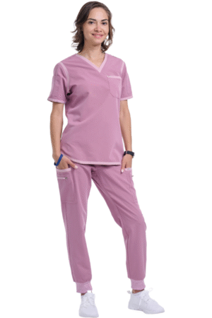 Tango Women V Neck & Jogger Pant Scrub Set
